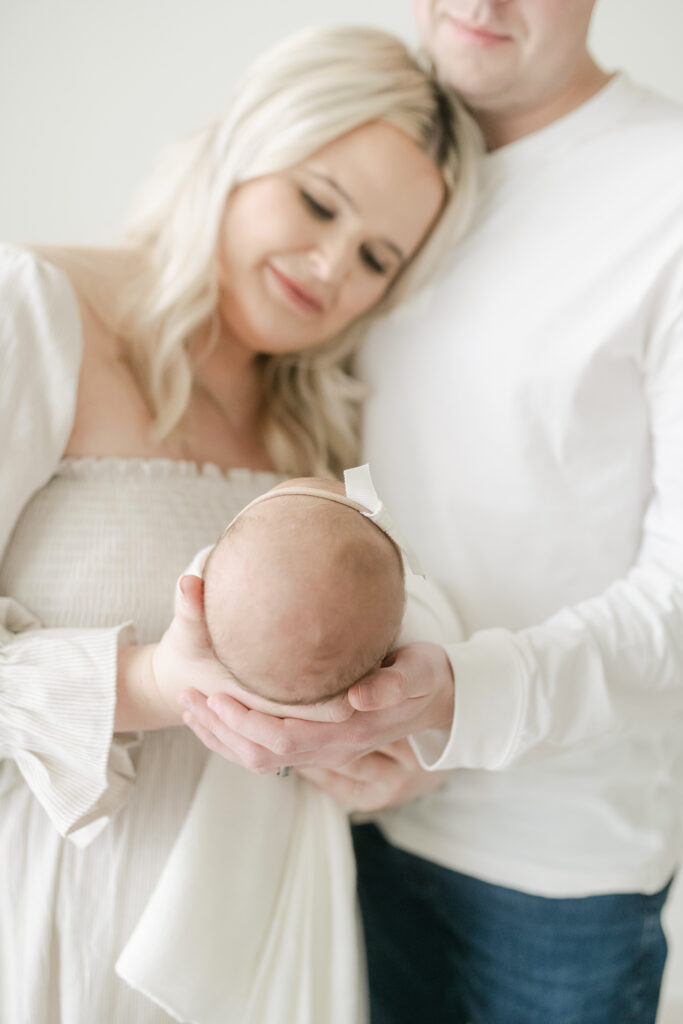 Light and airy newborn photos in canton georiga