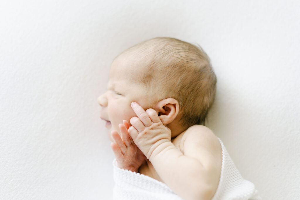 Natural Light Newborn photo session in downtown Roswell
