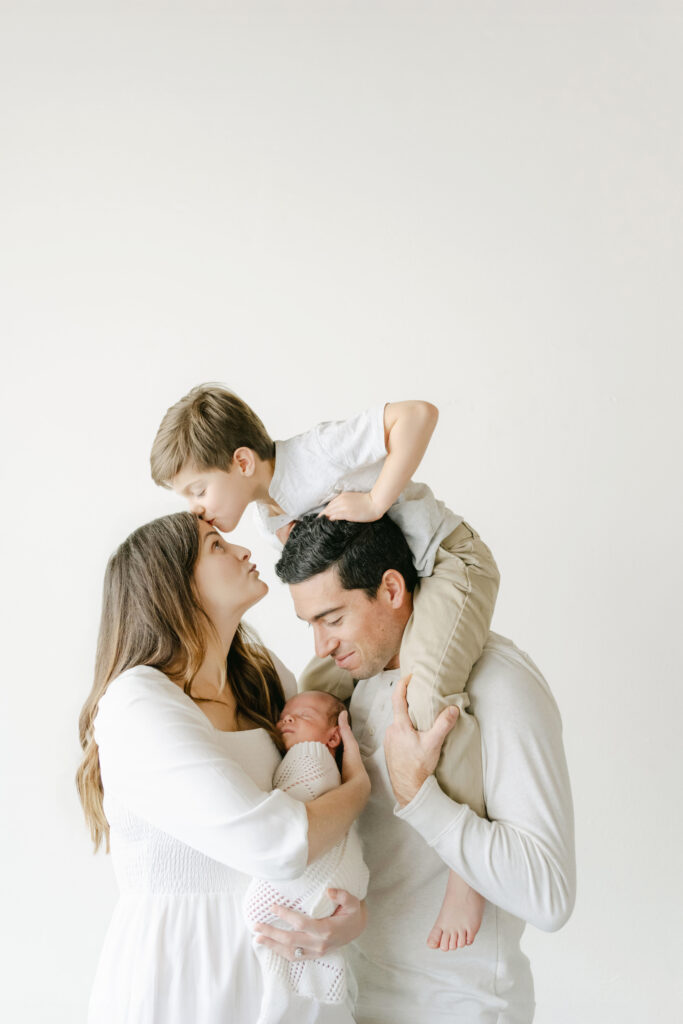 Natural Light Newborn photo session in downtown Roswell